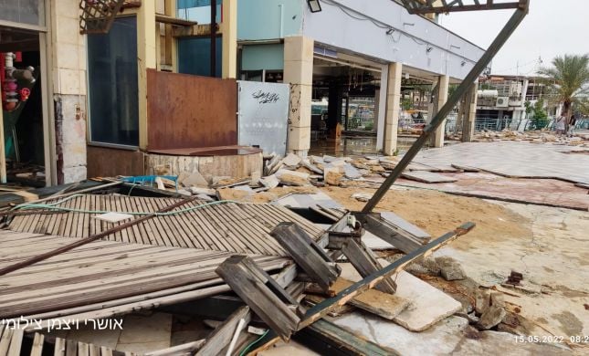  נזקי מזג האוויר: הרס וחורבן בטיילת בטבריה. צפו בתיעוד