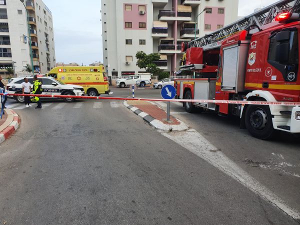 3 נפצעו בשריפה בבניין מגורים באשדוד