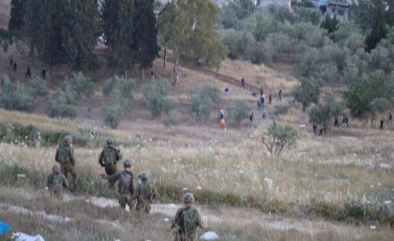 חומש: פורעים ערבים מתעמתים עם חיילי צה"ל