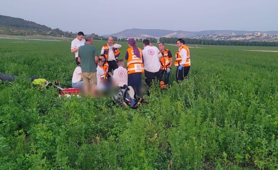 אסון בפארק: צנחן נהרג בהתרסקות סמוך לבית שמש