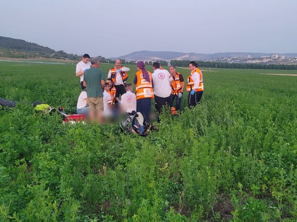 אסון בפארק: צנחן נהרג בהתרסקות סמוך לבית שמש