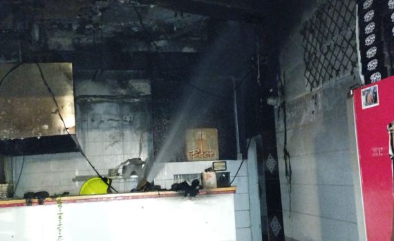 שריפה פרצה במסעדה בשוק מחנה יהודה