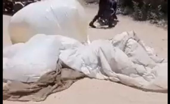 בלון תצפית של צה"ל התרסק לשטח רצועת עזה