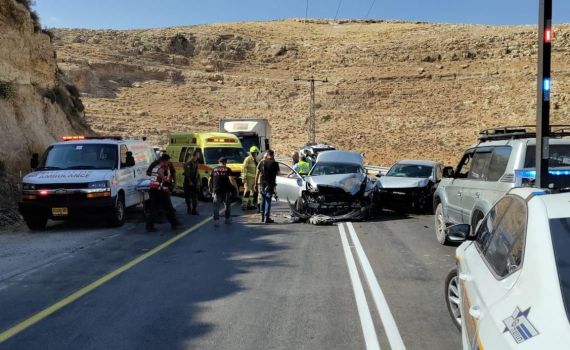 3 פצועים בתאונת דרכים סמוך למעלה מכמש