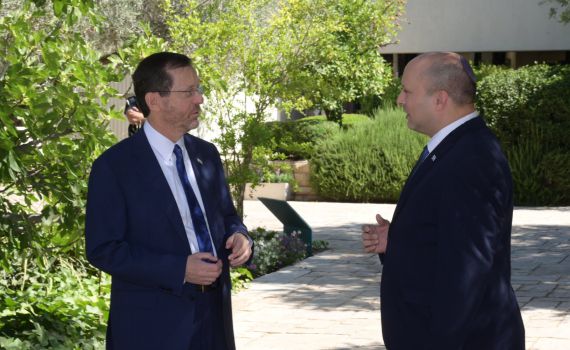 נפרד מהתפקיד: בנט והרצוג בפגישת סיכום