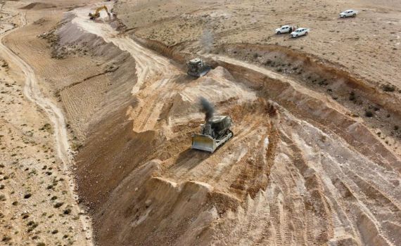 "מבצע לוט": צה"ל מקים מכשול הנדסי במדבר יהודה
