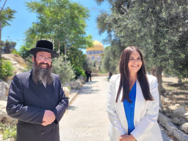 להצלחה בפריימריז: ח"כ קרן ברק עלתה להר הבית
