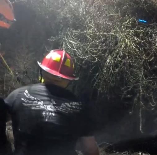 צפו: רגעי החילוץ של הלוחם שנפל לבור