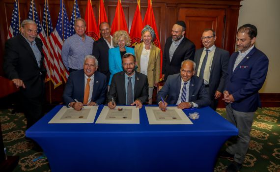 הסכם ערים תאומות בין מועצת בנימין למחוז נסאו