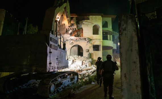 צה"ל הרס את בית המחבל שסייע ברצח הלל ויגל ז"ל