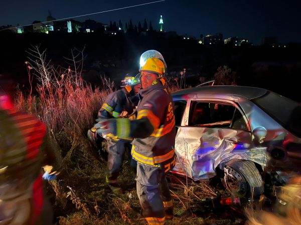 פעם שנייה היום: 2 פצועים בתאונת דרכים בשומרון