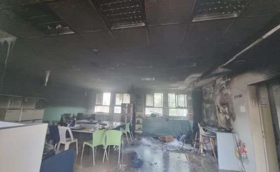 שריפה פרצה בבית ספר במודיעין, נזק רב למקום