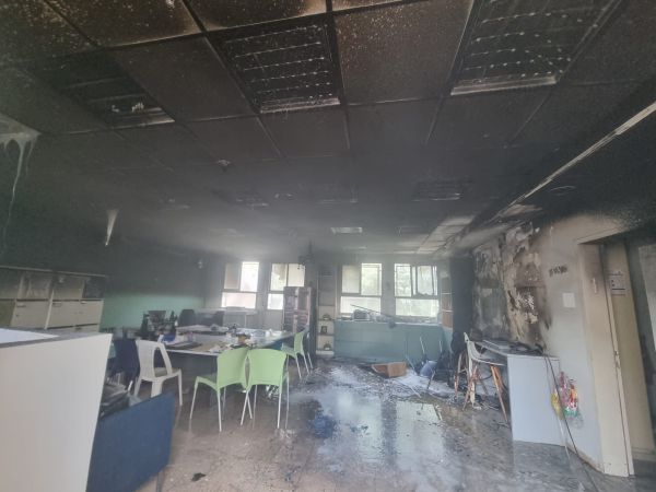 שריפה פרצה בבית ספר במודיעין, נזק רב למקום