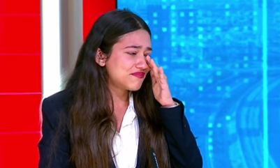 צפו: הדר מוכתר פרצה בבכי בשידור חי