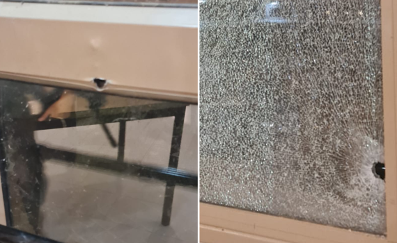 הקליע חדר את החלון ופגע בתלמיד הישיבה | תיעוד