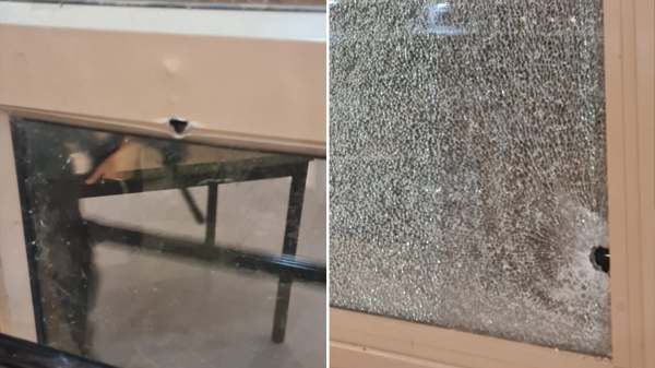 הקליע חדר את החלון ופגע בתלמיד הישיבה | תיעוד