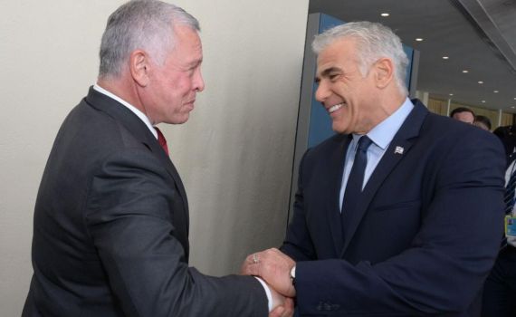 בלימת הטרור לקראת החג: לפיד ומלך ירדן נפגשו