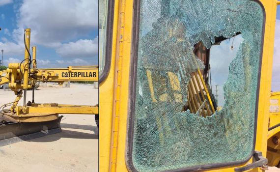 מחבלים ירו על טרקטור ביטחוני; סריקות במקום