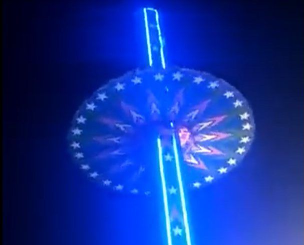 אימה בלונה פארק: המתקן התרסק, 16 נוסעים נפצעו