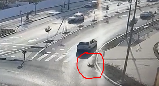 תיעוד מחריד: בן 3 עף מרכב והתרסק על הכביש