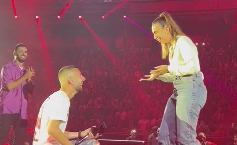 מול 12,000 איש ועדן חסון: קצין מג"ב הציע נישואים. צפו