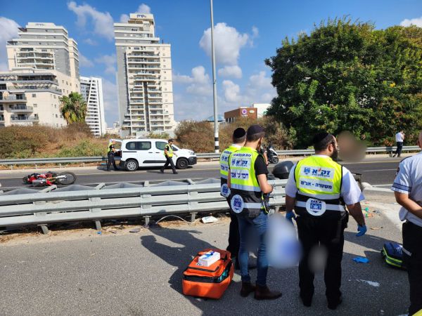רוכב אופנוע כבן 50 נהרג בכביש 471 ליד פ"ת