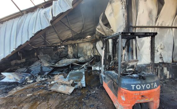 ביום כיפור: פורעים הציתו משק ישראלי בישוב מחולה