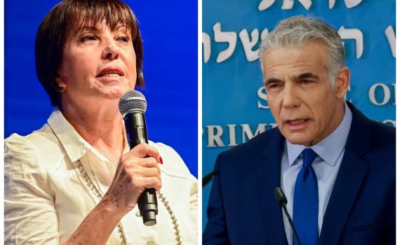 ניצול פוליטי? לפיד העביר תדרוך ביטחוני לזהבה גלאון