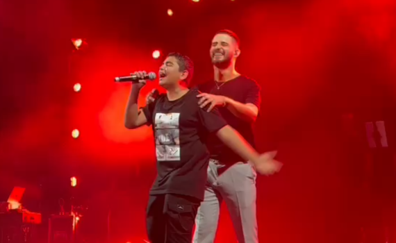 עדן חסון במחווה מרגשת לילד שהחלים מסרטן. צפו