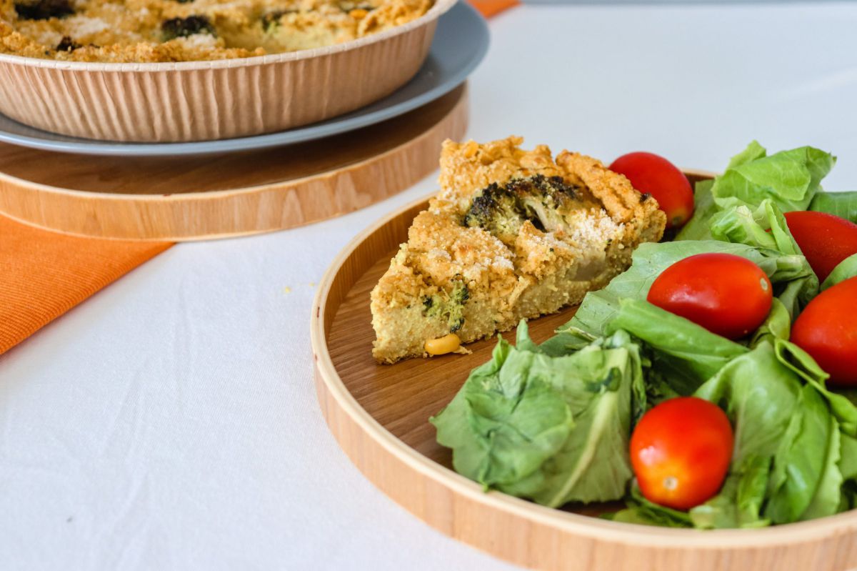 מתכון לפשטידה טבעונית דלת קלוריות ללא גלוטן