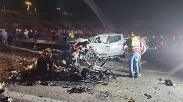 "תאונת דרכים מזעזעת. הרכבים היו מפורקים לגמרי"