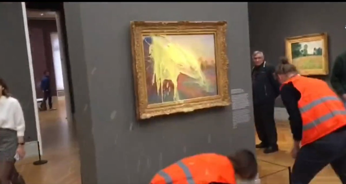 שוב: פעילי אקלים השחיתו יצירה בשווי עשרות מיליונים