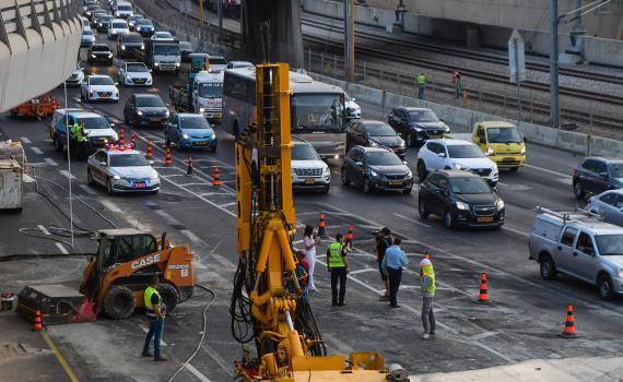 הבולען בתל אביב: מחלף השלום ייפתח מחדש