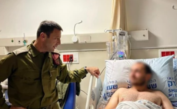 מפקד פיקוד העורף ביקר את הקצין שחיסל את המחבל