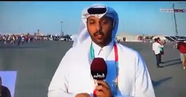 צפו: השדר הקטרי התעלף בזמן שידור המונדיאל