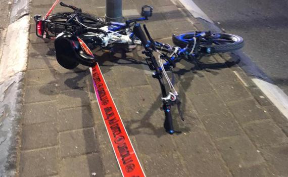 כביש 667: רוכב אופניים החליק בכביש ונהרג