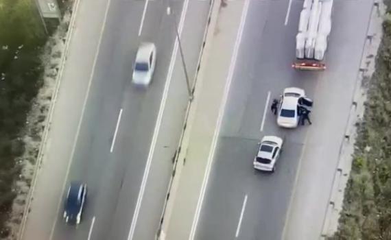 במהירות הבזק: לוחמי יס"מ מבצעים מעצר בכביש מהיר