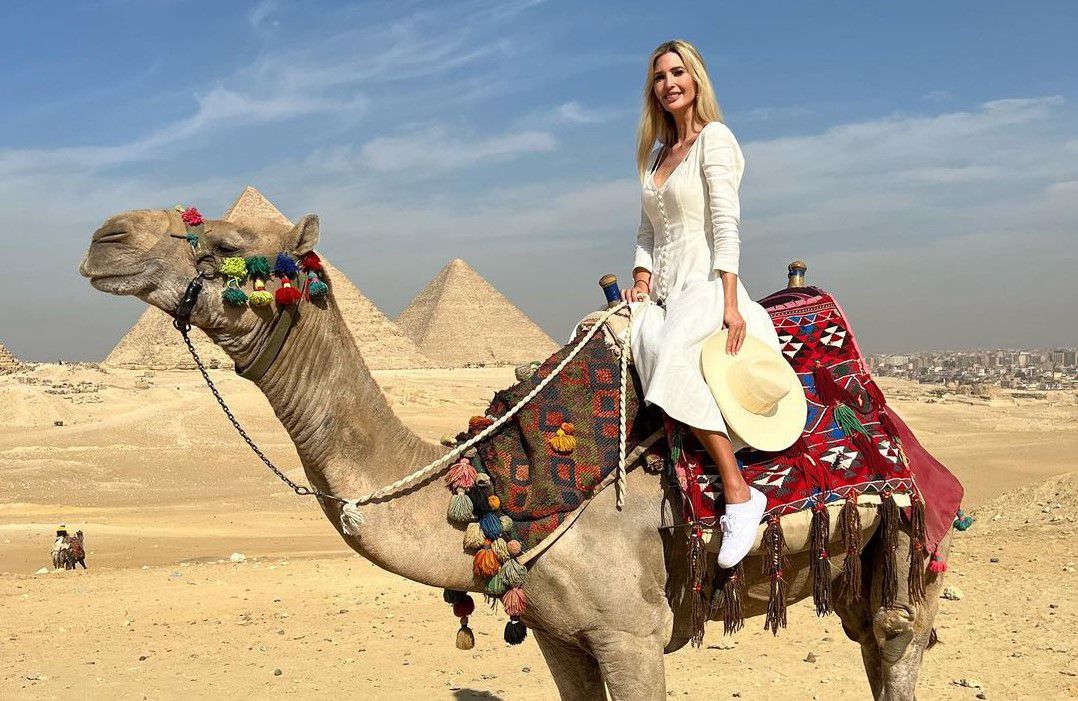 אבא רץ? אז מה: איוונקה טראמפ מבלה במצרים