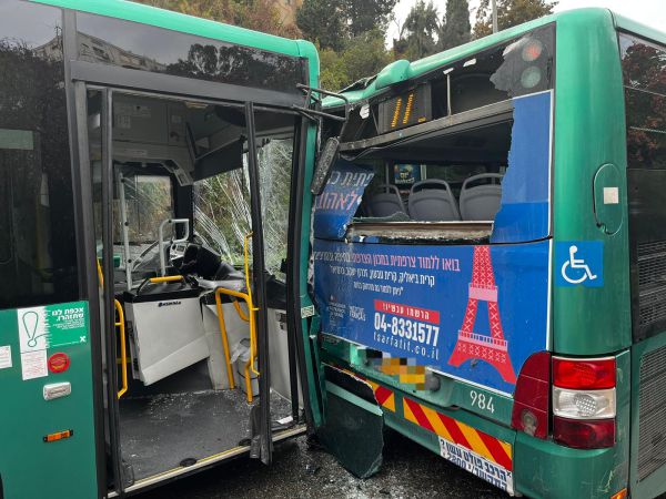 בפעם החמישית השבוע: תאונת אוטובוס