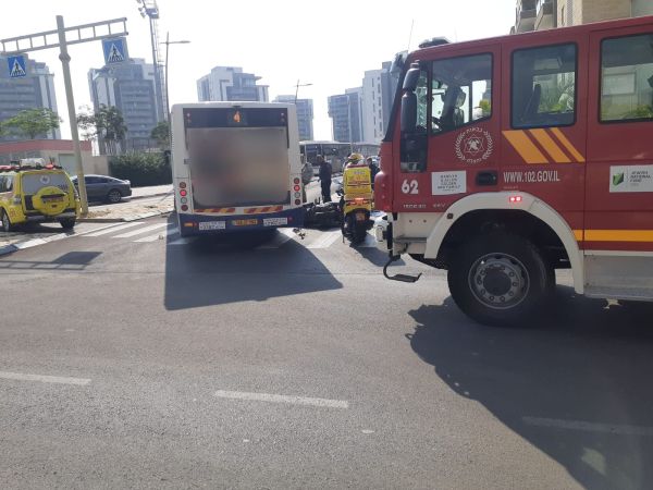 תאונה קטלנית בנתיבות בין רוכב אופנוע לאוטובוס