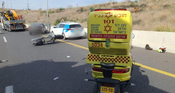 רוכב אופנוע נהרג בתאונה סמוך לכפר שמריהו