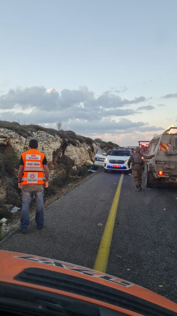תאונה בכביש 60: נהג רכב נפצע בינוני סמוך לקדומים