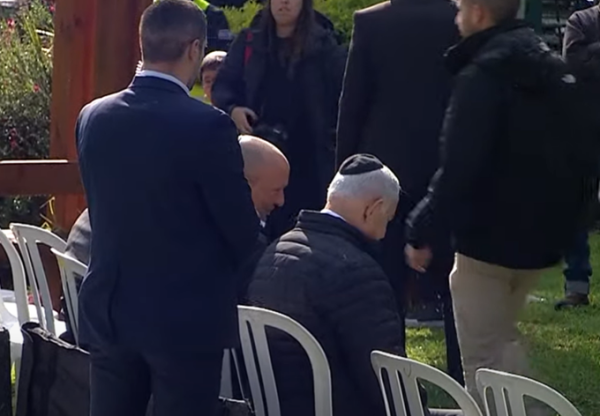 בהלוויית הרב דרוקמן: מפגש נדיר בין נתניהו לבנט