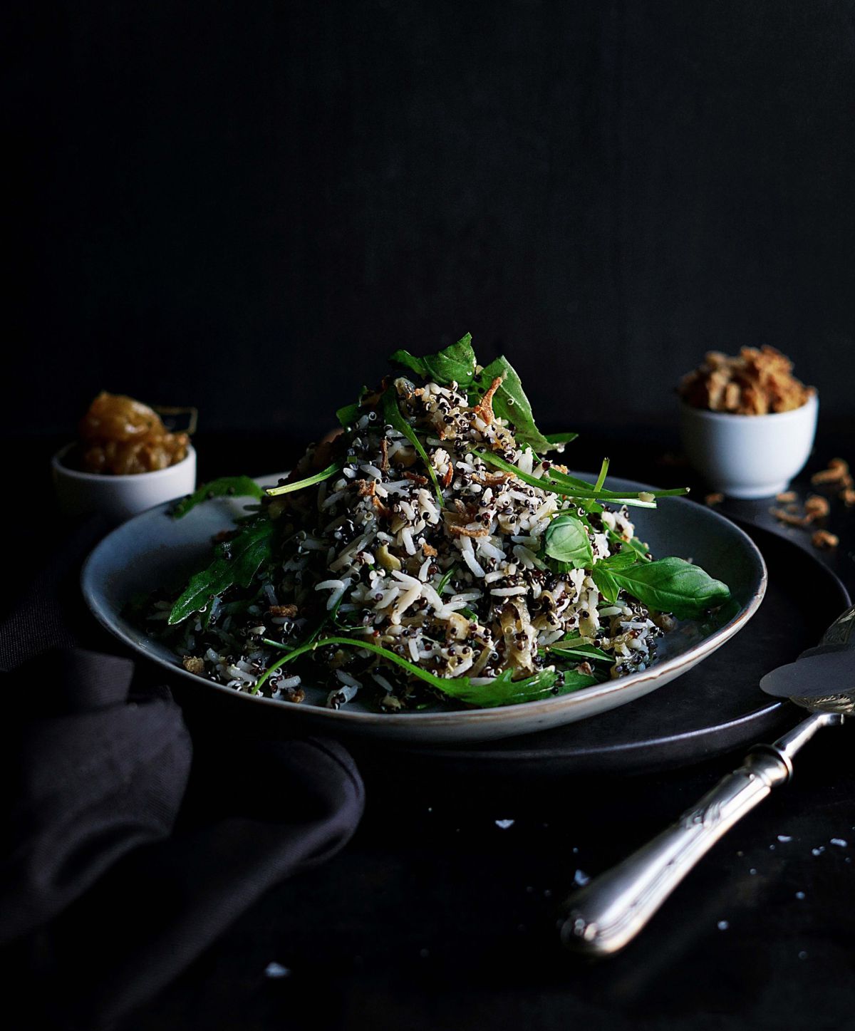 מתכון לסלט אורז בסמטי וקינואה שחורה