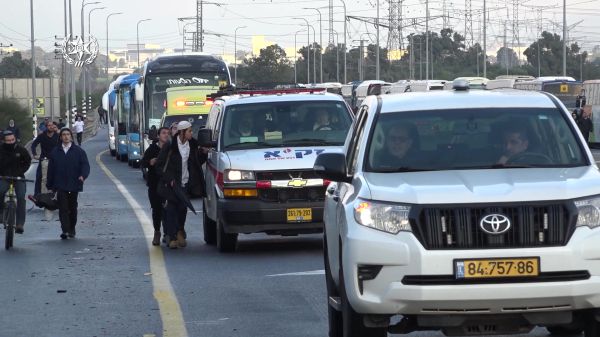 כך אובטחה הלוויתו של הרב דרוקמן זצ"ל | תיעוד