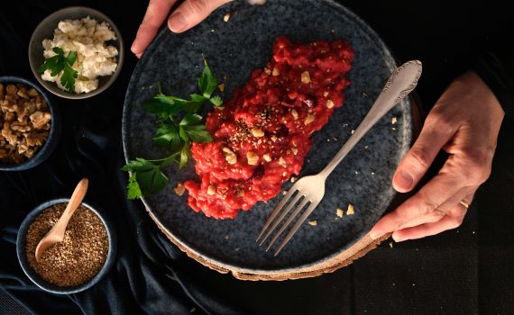 מושלם: מתכון לריזוטו סלק וגבינת פטה