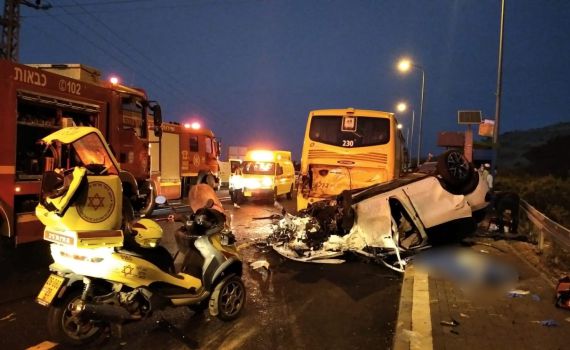 אישה בת 60 נהרגה בתאונה קשה ליד הכינרת