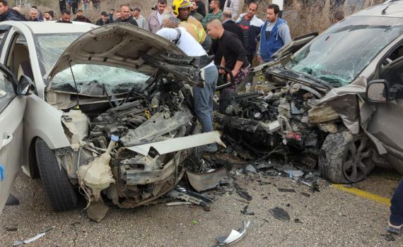 5 פצועים בתאונה קשה בשומרון; מסוק הוקפץ לזירה