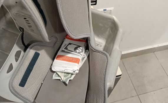 אירוע חריג: פלסטיני נתפס מבריח 40 אלף דולר