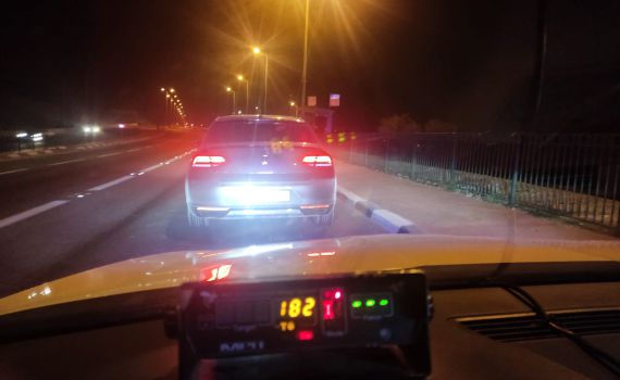 תושב בית לחם נתפס נוהג בכביש 1 במהירות מטורפת